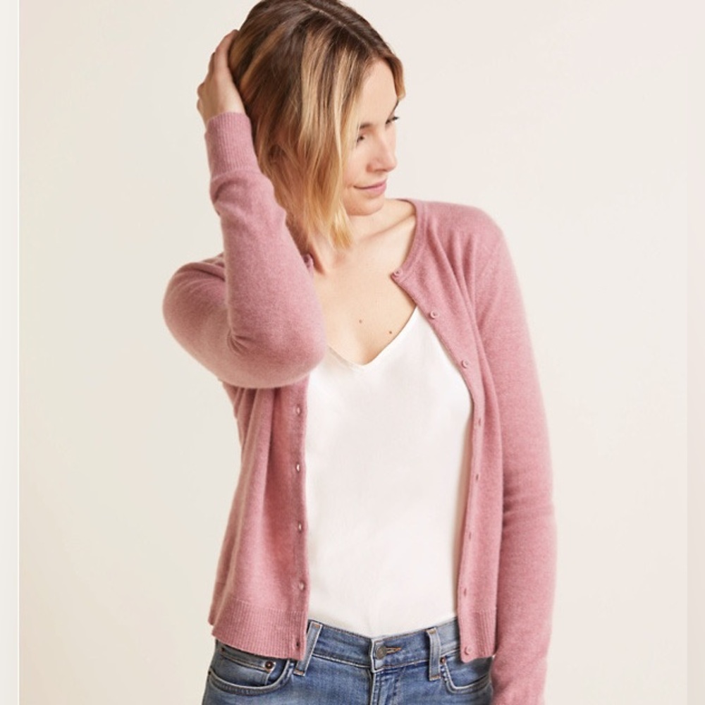 Garnet Hill Cashmere Cardigan NWOT Size Small